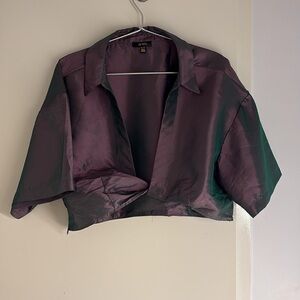 AFRM Iridescent Cropped Top.